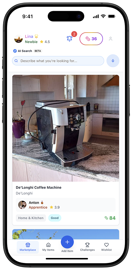 AI Search Interface